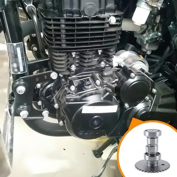 Vysoko výkonný vačkový hriadeľ GY6 50/60/80 CNC obrábaný z legovanej ocele pre motory 139QMB/139QMA –