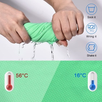 Balenie 4 chladiacich uterákov (101,6 x 30,5 cm), ľadový uterák, mäkký, priedušný, instantný uterák,