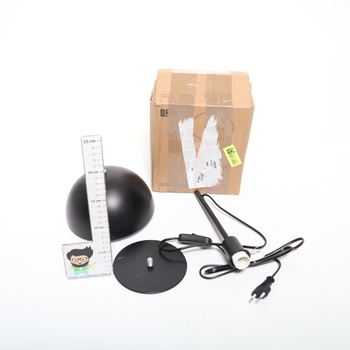 Stolová lampa Briloner, čierna, 35 cm