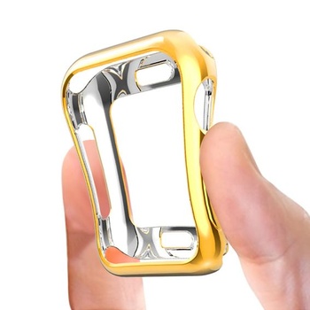 Kompatibilný s puzdrom Apple Watch 42mm Series 10 (2024), ultratenké púzdro s TPU pokovaním,