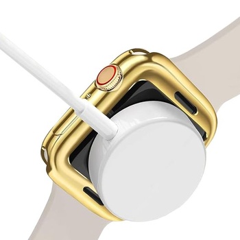 Kompatibilný s puzdrom Apple Watch 42mm Series 10 (2024), ultratenké púzdro s TPU pokovaním,