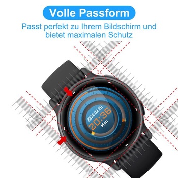 Ochranná fólie na displej Elecshion pro Garmin Vivoactive 6 42 mm, 3 kusy, tvrdost 9H, odolná fólie