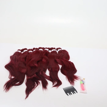 Prodloužení vlasů BARSDAR burgundy 8 ks