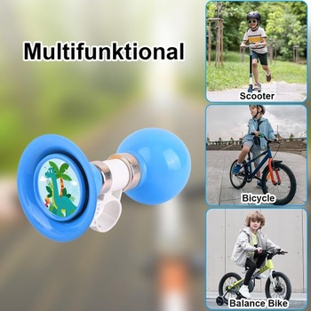 Detský zvonček na bicykel, klaksón na bicykel, detský zvonček na bicykel, zvonček na bicykel pre dievčatá/chlapce s 5