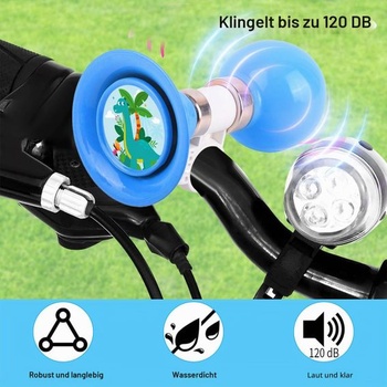 Detský zvonček na bicykel, klaksón na bicykel, detský zvonček na bicykel, zvonček na bicykel pre dievčatá/chlapce s 5