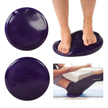Podložka na jógu, balanční polštář na pilates, podpůrný polštář na jógu s pumpou pro větší