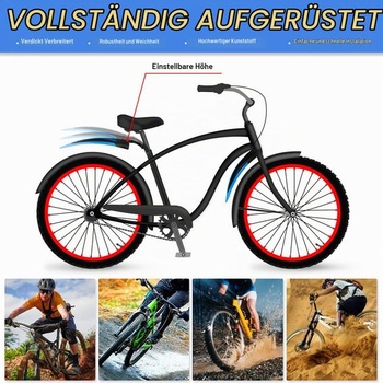 Súprava blatníkov na bicykel, nastaviteľné univerzálne predné a zadné blatníky pre cestné bicykle, blatníky