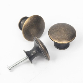 4 vintage úchytky na zásuvky, zlaté nábytkové knoflíky, kulaté nábytkové úchytky 30 mm, úchytky na