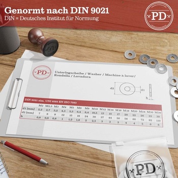 Plastové podložky PD® M5 - Vysoko kvalitné PA nylon | 100 kusov M5 100
