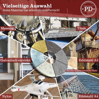 Plastové podložky PD® M5 - Vysoko kvalitné PA nylon | 100 kusov M5 100