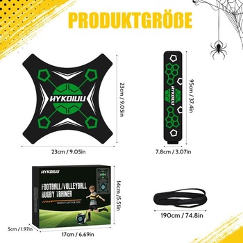 Futbalový trenažér Solo Futbalový tréningový doplnok s nastaviteľnou dĺžkou kábla Detská futbalová