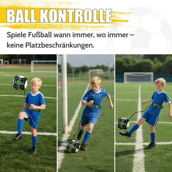 Futbalový trenažér Solo Futbalový tréningový doplnok s nastaviteľnou dĺžkou kábla Detská futbalová
