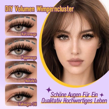 Wimpern Extensions řasy, objem 10-18 mm, mix