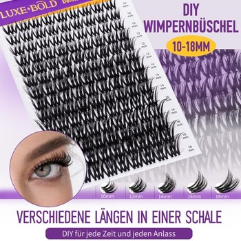 Wimpern Extensions riasy, objem 10-18 mm, mix