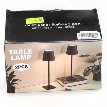 Stolní lampa Liyabber černá 2 ks LED