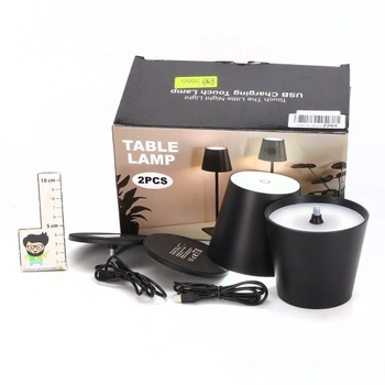 Stolní lampa Liyabber černá 2 ks LED
