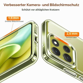 Průhledný kryt ivoler nežloutne pro Motorola Moto G86 5G / G86 Power 5G, [Vojenská ochrana] Odolný