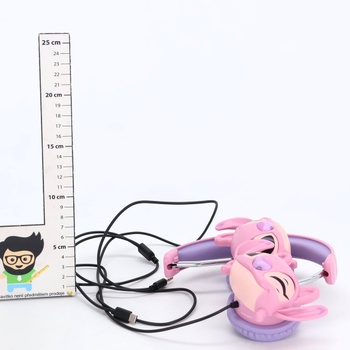 Lexibook, Disney Stitch, Skladacie drôtové stereo slúchadlá s obmedzovačom hlasitosti Angel od Disney