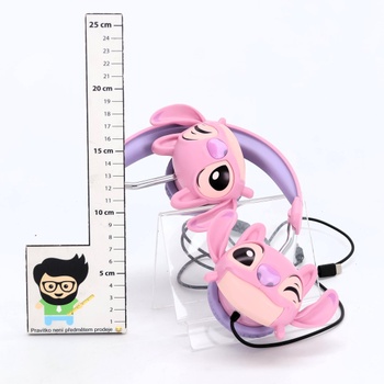 Lexibook, Disney Stitch, Skladacie drôtové stereo slúchadlá s obmedzovačom hlasitosti Angel od Disney