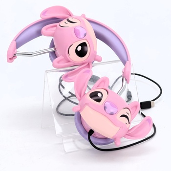 Lexibook, Disney Stitch, Skladacie drôtové stereo slúchadlá s obmedzovačom hlasitosti Angel od Disney