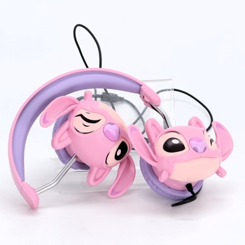 Lexibook, Disney Stitch, Skladacie drôtové stereo slúchadlá s obmedzovačom hlasitosti Angel od Disney