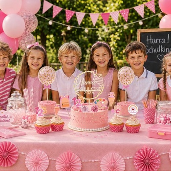 Giftota ozdoba na tortu Školáčka, 27dielna dekorácia na tortu pre prvý školský deň
