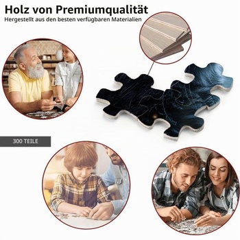 300dielne puzzle pre dospelých, Black Cat Puzzles, 38x26 cm, Black Cat Fantasy Night, 300 KS - 15 