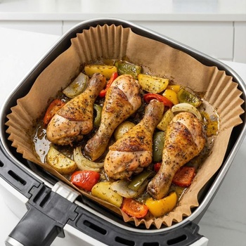 100 kusů příslušenství k pečicímu papíru do fritézy Airfryer pro horkovzdušnou fritézu Philips