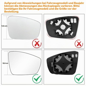 1 ks kompatibilný s VW UP 121/122/BL1/BL2 sklo zrkadla 2017+ UP 2017+ pravé