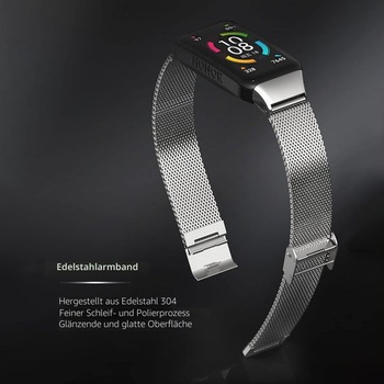 Náramok SenMore kompatibilný s Honor Band 6/Band 5 z nerezovej ocele, vodotesný, módny náhradný