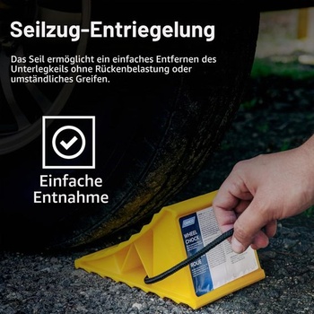 Camco 44471 Klin pod kolesá s lanom, 2 kusy, 2 kusy, 2 kusy, 2 kusy s lanovým dizajnom