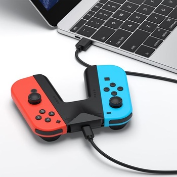 Nabíjací grip Meliya pre Nintendo Switch/Switch OLED Joy-Con – Ergonomický držiak ovládača s