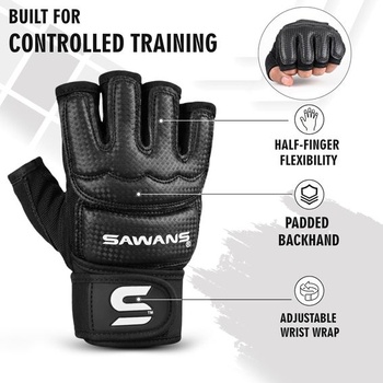 Boxerské rukavice SAWANS pro muže a ženy, boxerské rukavice, rukavice na grappling, karate, lehké,