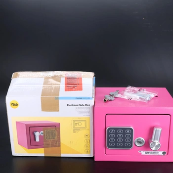 Yale Electronic Safe - YSV/170/DB2/P - Mini - Ružový - Štandardné zabezpečenie