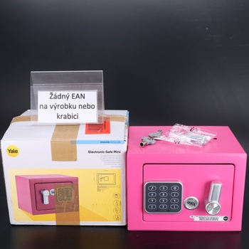Yale Electronic Safe - YSV/170/DB2/P - Mini - Ružový - Štandardné zabezpečenie