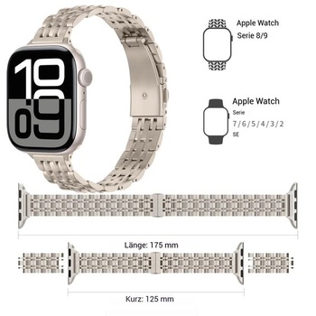 Towonshy kovový řemínek kompatibilní s iWatch 38mm 40mm 41mm 42mm 44mm 45mm 46mm 49mm,