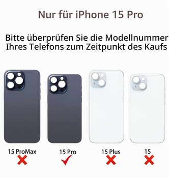 Výmena zadného skla LiXiongBao pre iPhone 15 Pro s nástrojmi na opravu, biela