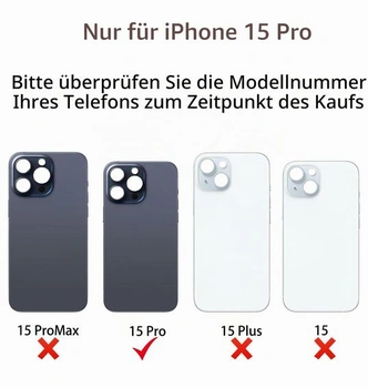 Výměna zadního skla LiXiongBao pro iPhone 15 Pro s nástroji pro opravu, bílá