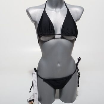 DOULAFASS Bikini Damen Set Sexy Triangel String Bikiny brazilského stylu 2tlg Falten Tanga Bikiny
