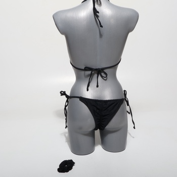 DOULAFASS Bikini Damen Set Sexy Triangel String Bikiny brazilského stylu 2tlg Falten Tanga Bikiny