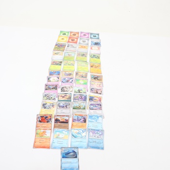 Balíček mini plechoviek PoKéMoN, 50 rôznych kariet, 1 náhodne vybraná extrémne vzácna herná minca