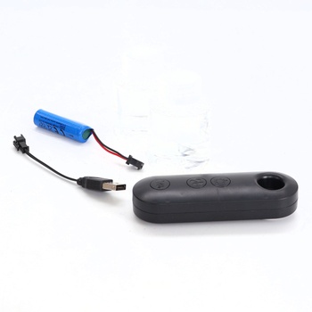 AURIVEE Výrobník bublín s diaľkovým ovládaním a RGB svetlom, batéria 1800 mAh typu C, automatický