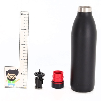 Izolovaná fľaša na vodu Emsa Bludrop, 1 liter, 100% nepriepustná, rýchlouzatváranie, ergonomický 360°