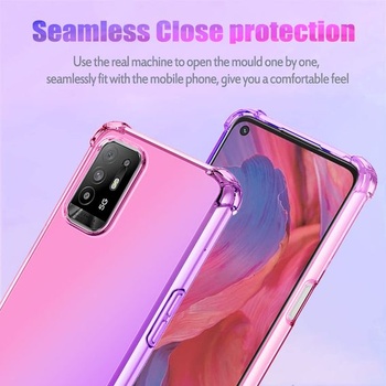 Puzdro pre Oppo A94 5G/pre Oppo A95 5G/Reno 5Z/pre Oppo F19 Pro Plus Gradientné puzdro Tenké TPU