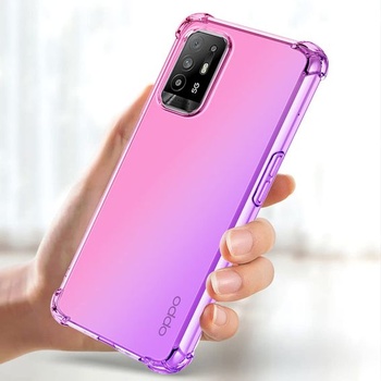 Puzdro pre Oppo A94 5G/pre Oppo A95 5G/Reno 5Z/pre Oppo F19 Pro Plus Gradientné puzdro Tenké TPU
