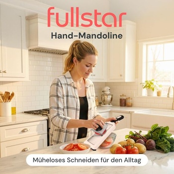 Fullstar Ručné - Mandolínový krájač zeleniny a Julienne 2 v 1, biely