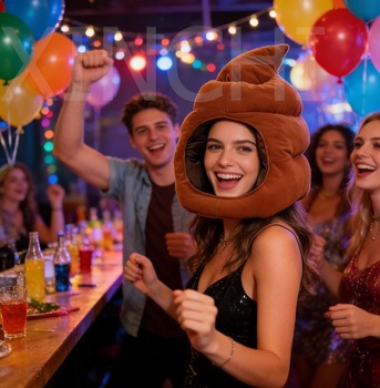Párty mikina s kapucňou, zábavná plyšová čiapka, herná čiapka, humorná čiapka so zvieratami, čiapka s