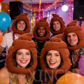 Párty mikina s kapucí, zábavná plyšová čepice, herní čepice, humorná čepice se zvířaty, čepice s