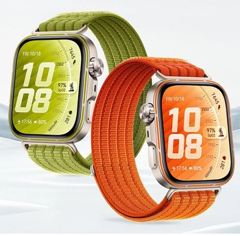 Náramek GIOPUEY kompatibilní s Huawei Watch Fit 5 Pro/Fit 5/Fit4/4 Pro/Fit3, opletený nylonový