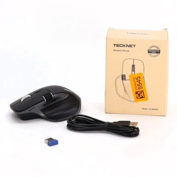 Bezdrôtová myš TECKNET Bluetooth (BT 5.0/5.0+2.4G), bočné rolovacie koliesko, super rýchle rolovanie,